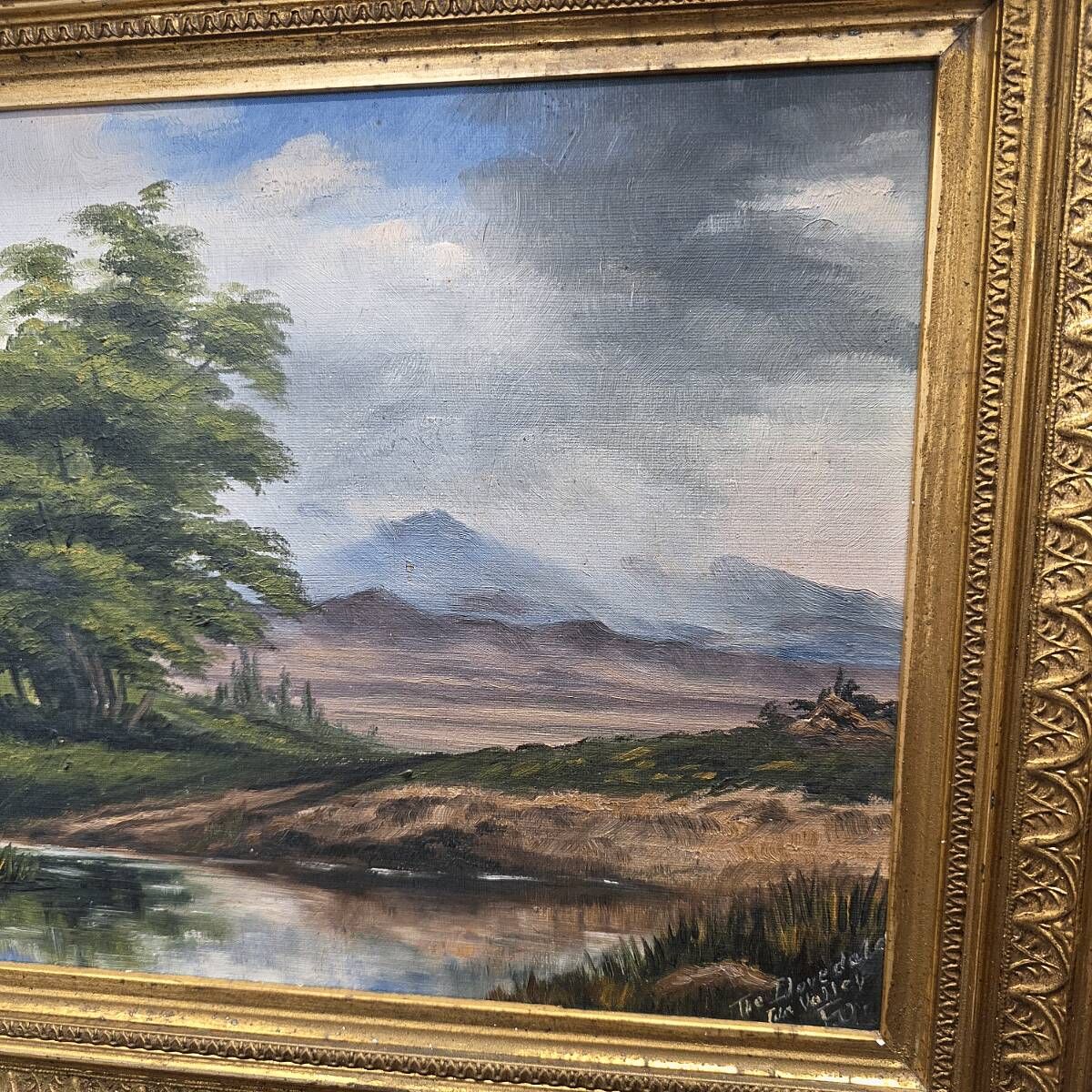 Old Painting Titled The Dovedale, from around 1900