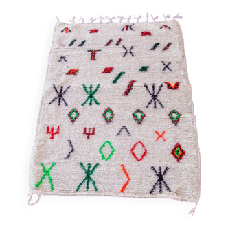 Moroccan Berber rug Beni Ourain 1X1.5 cm
