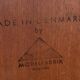 Vintage danish mid century rosewood sliding door cabinet 1960s