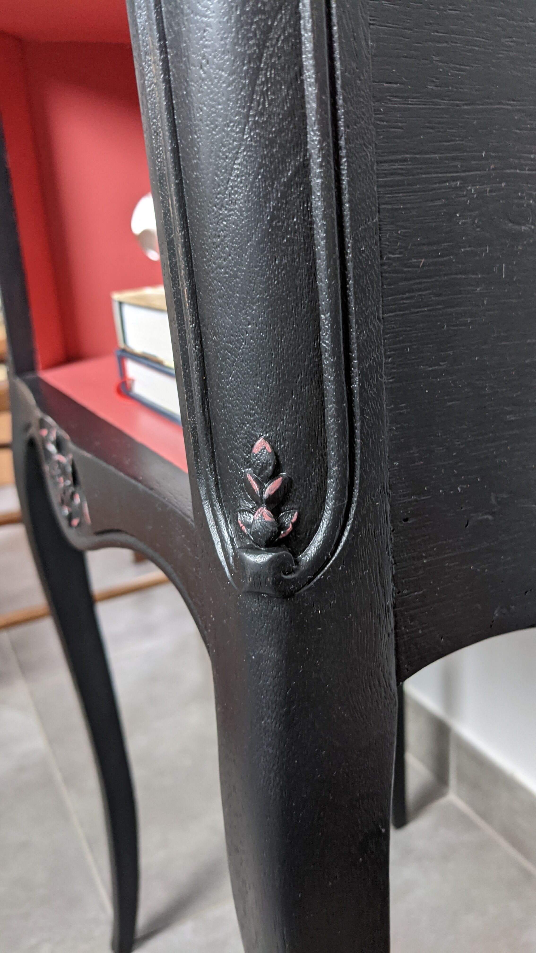 Renovated walnut bedside