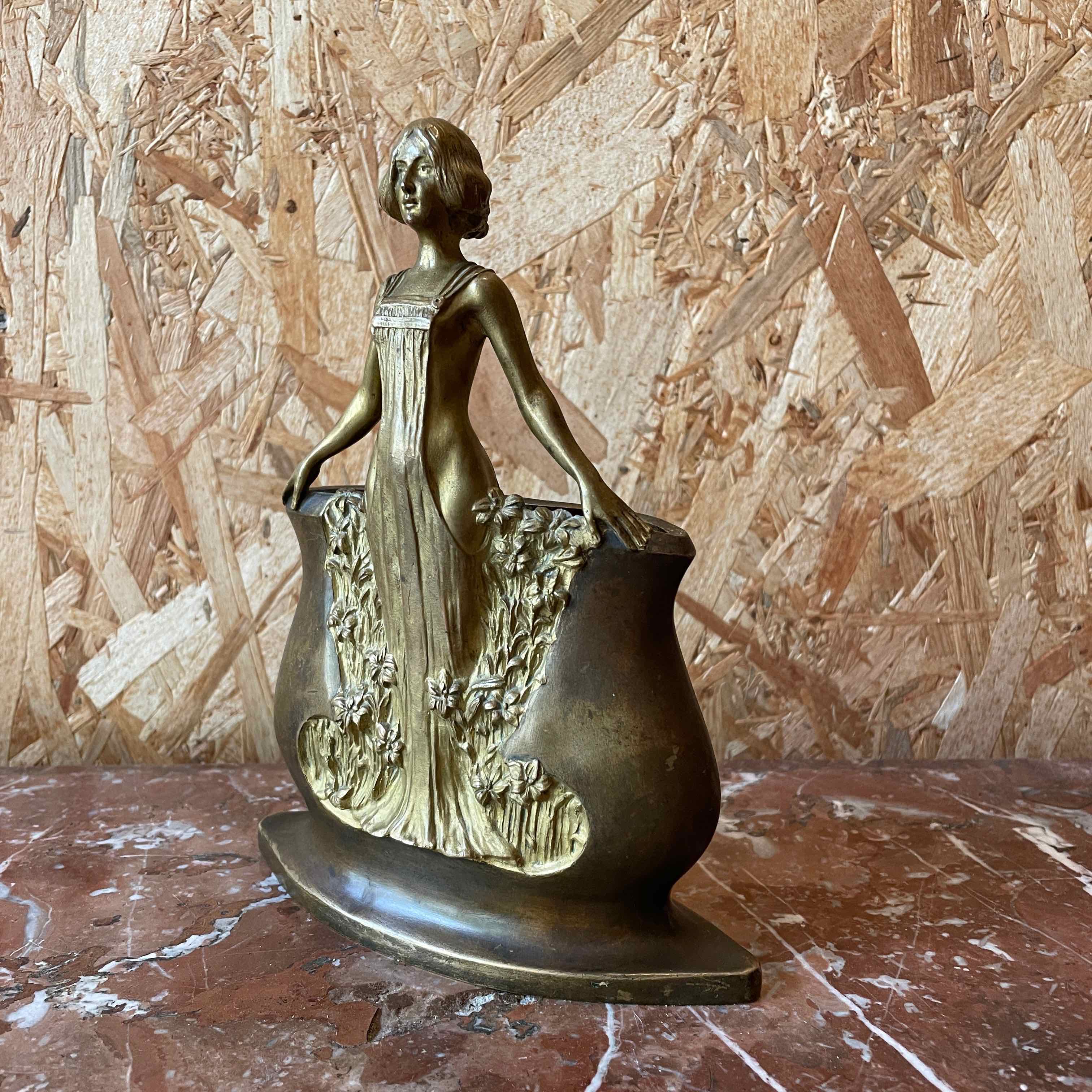 "Young Girl with Lilies" by Charles Korschann