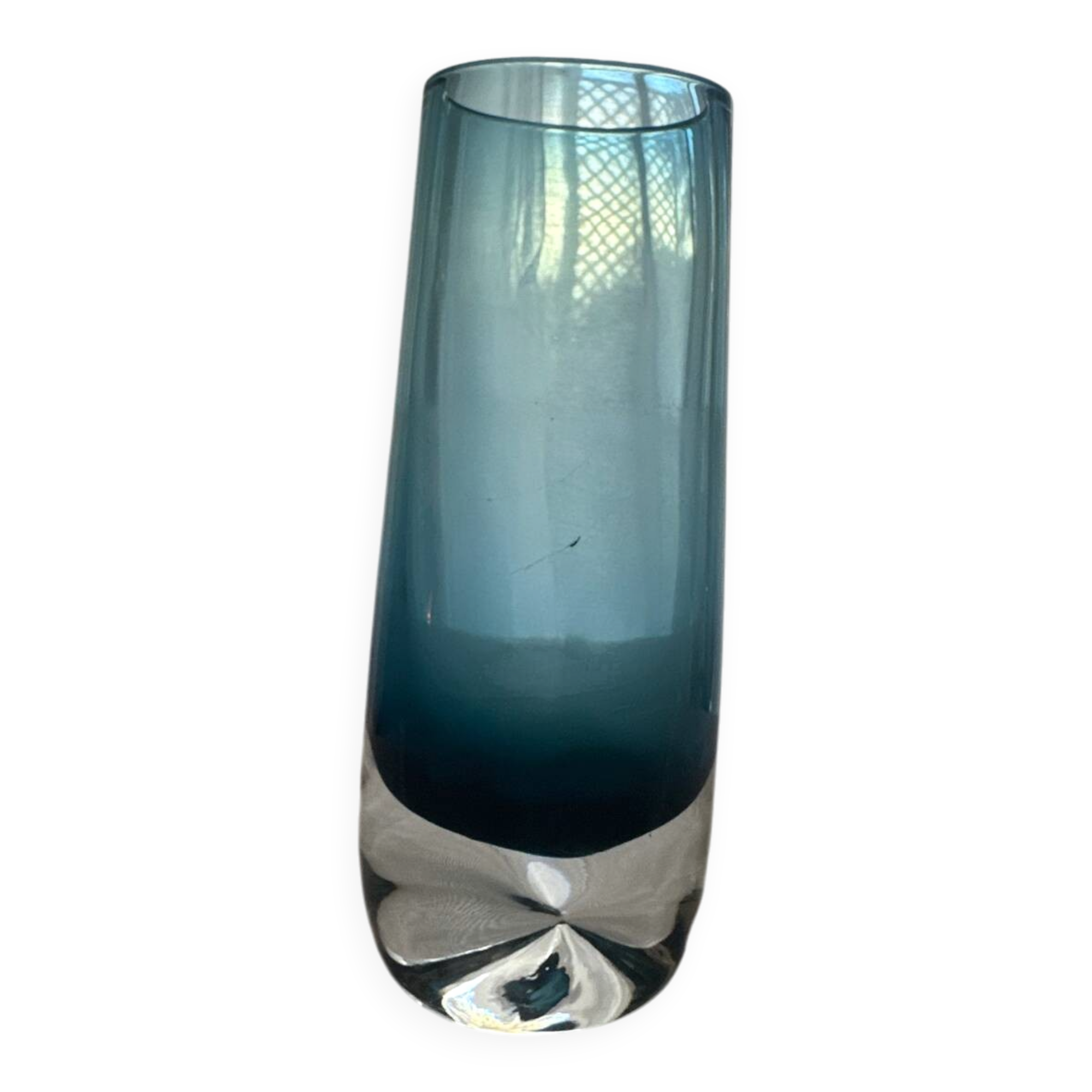 Scandinavian Design Blown Glass Vase Bo Borgstrom Vintage 1960s/1970s