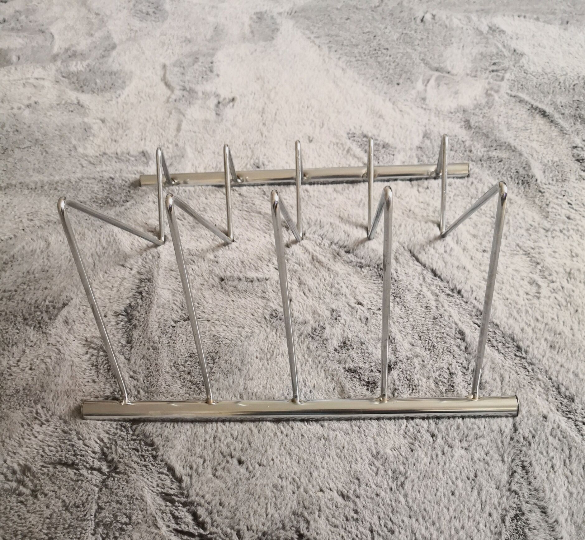 70s chrome magazine holder