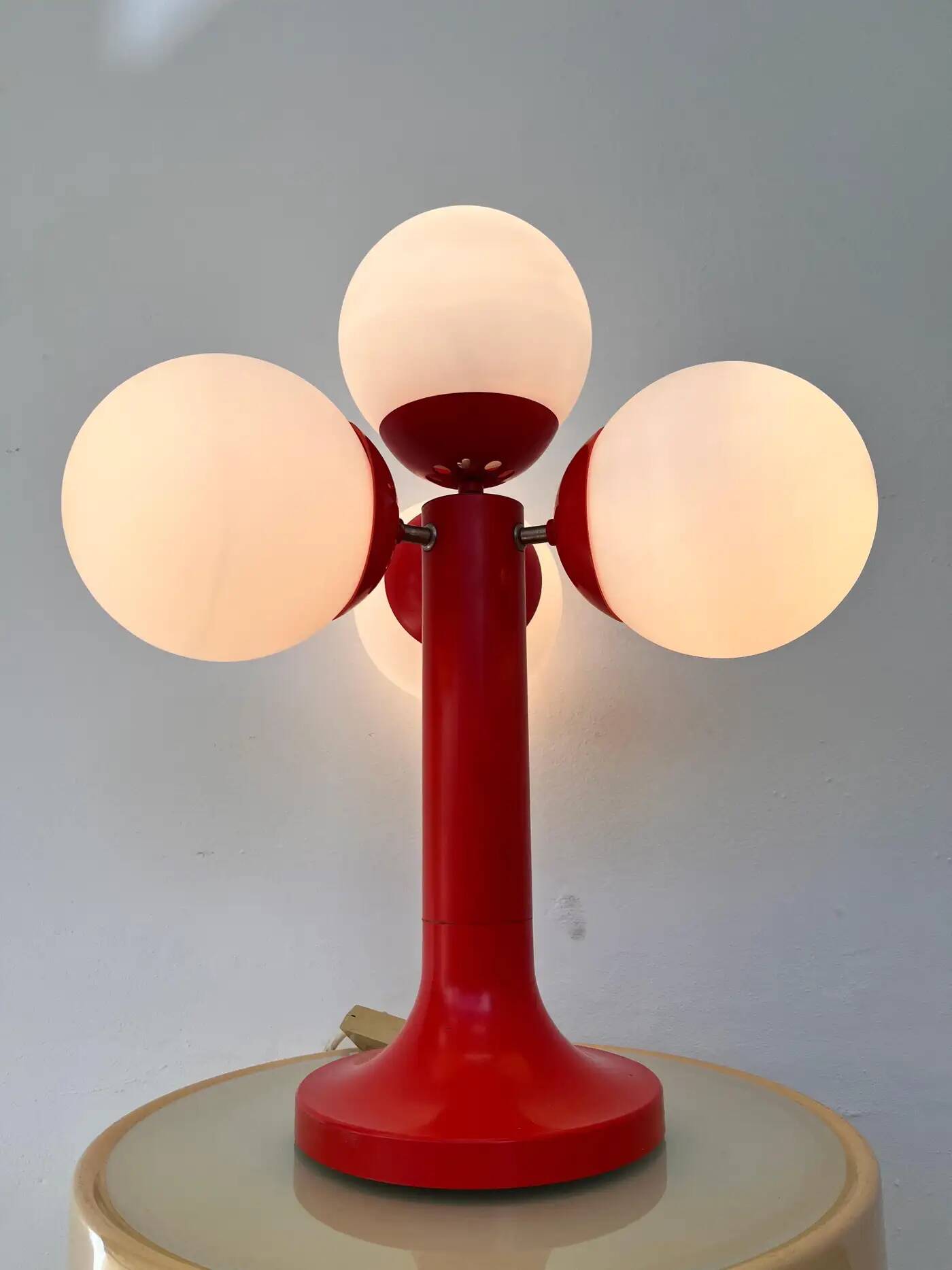 XL midcentury Space Age table lamp, Sputnik or Atom, 1970s - Germany