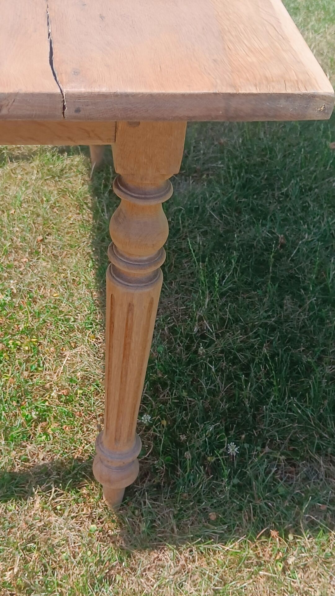 Oak farmhouse table