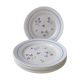 Set of 5 Flat plates in Lunéville earthenware Model Odile