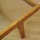 Glass and wicker side table, Danish design, 1970s, made in Denmark