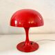 Red metal mushroom lamp