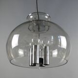Four-light glass pendant lamp, Glashütte, Limburg, 1970s, pendant, ceiling light