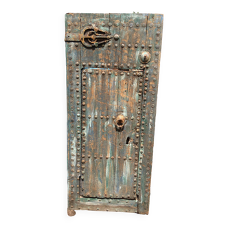 Ancienne porte berbère en bois vintage authentique - maroc