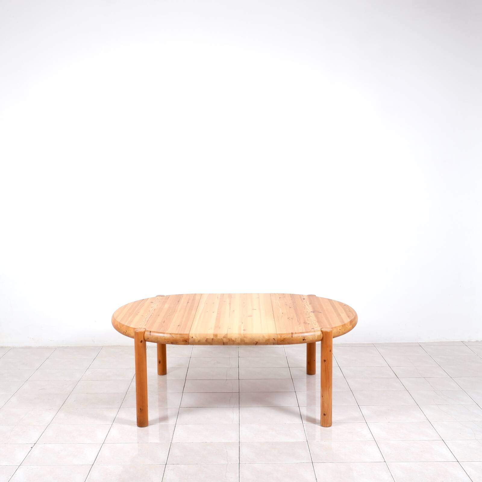 Large pinewood extendable dining table by Rainer Daumiller for Hirtshals Sa