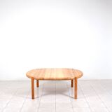 Large pinewood extendable dining table by Rainer Daumiller for Hirtshals Sa