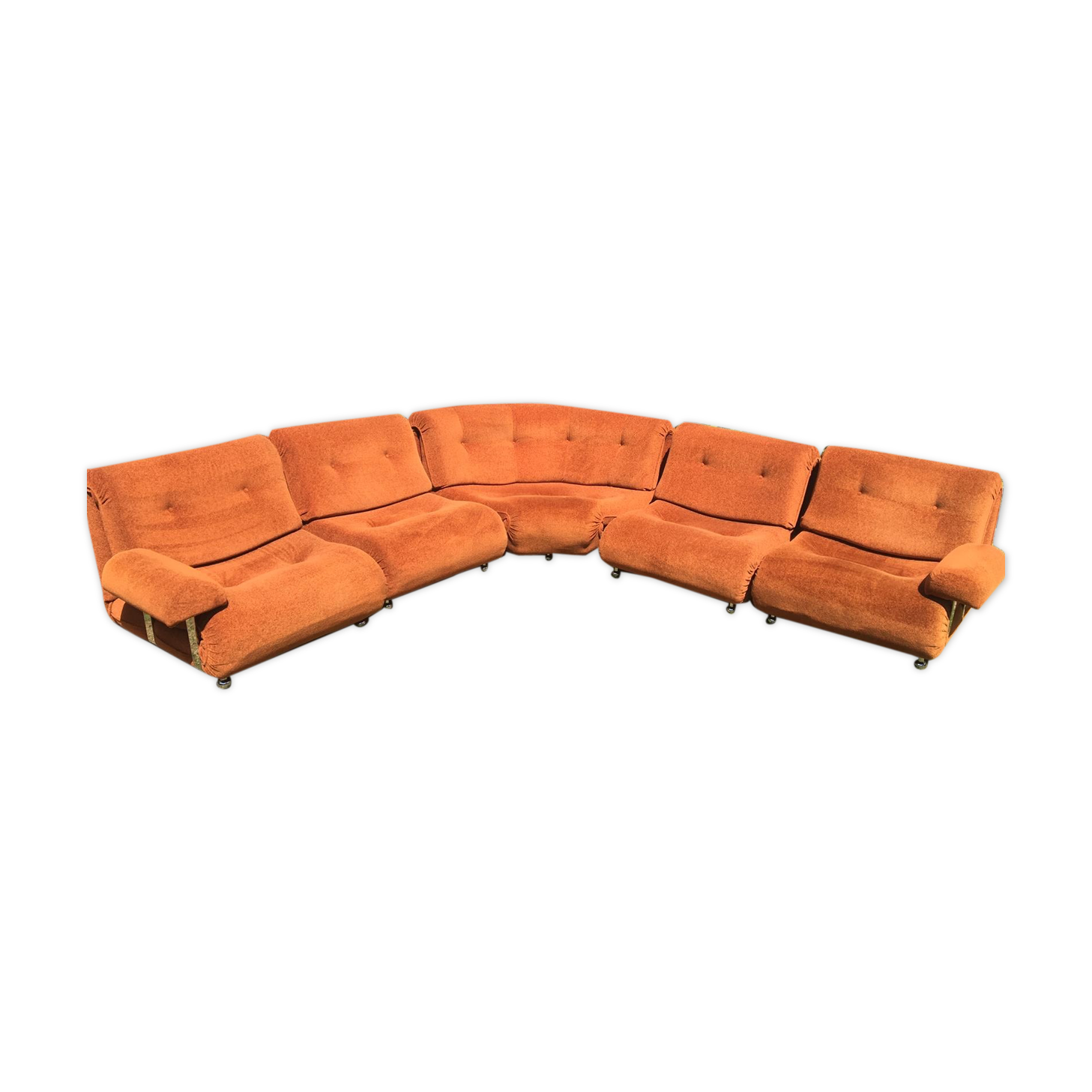 G-Plan vintage retro mid century corner modular 5 seater sofa suite by Km Wilkins