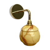 Clichy vintage glass wall light  marbled effect