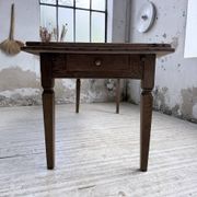 Solid oak farmhouse table with extensions (190-280cm) 1950