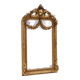 Miroir baroque doré avec guirlande de fleurs