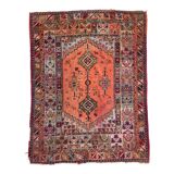 Tapis ancien multicolore fait main - 238cm x 175cm
