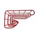 Vintage metal wire Ikea wall shelf RED