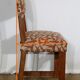 Set of 4 oak chairs, early 20th century monastic style.