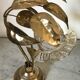 Lamp golden leaves 70s