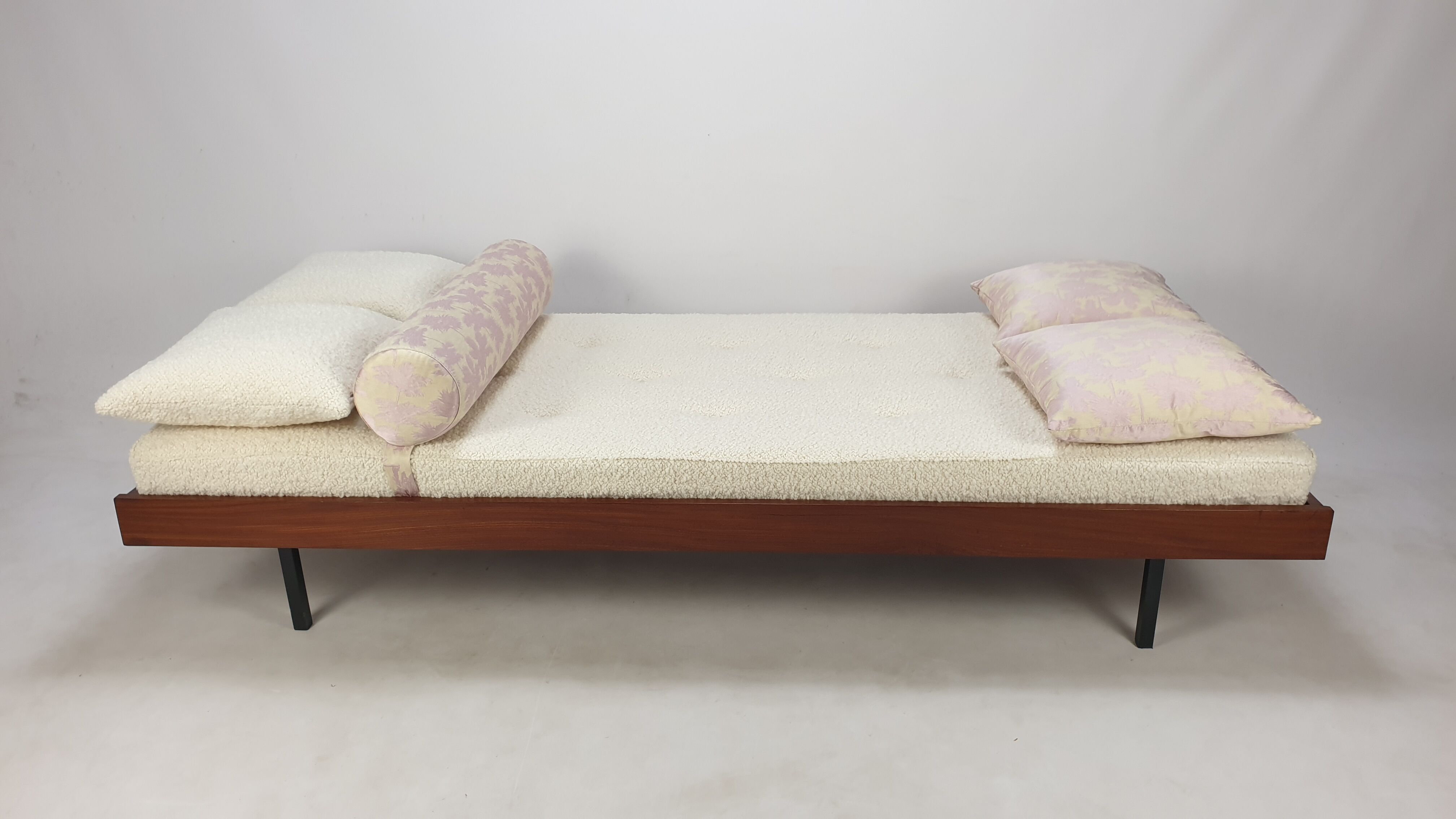 Teak Daybed with Dedar Cushions, 1960s