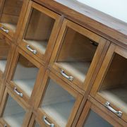 Vintage Large German Beech Haberdashery Shop Cabinet / Vitrine, 1950s