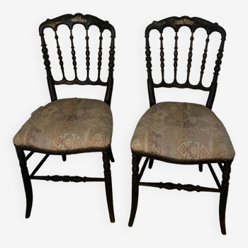 Paire de chaises Napoleon III