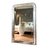 Miroir Louis-Philippe ancien argenté XIXème