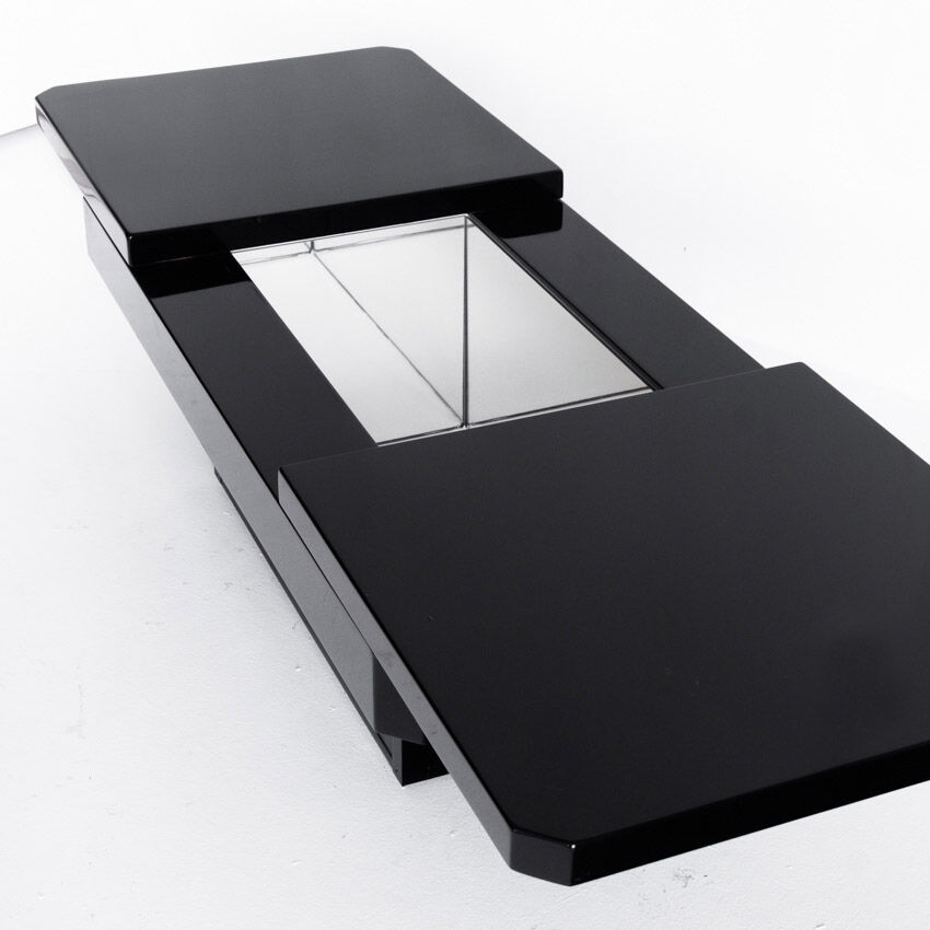 Vintage coffee table with storage, France 1980