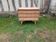 Commode 3 tiroirs pieds compas bois brut