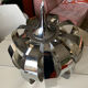Suspension chrome metal flower