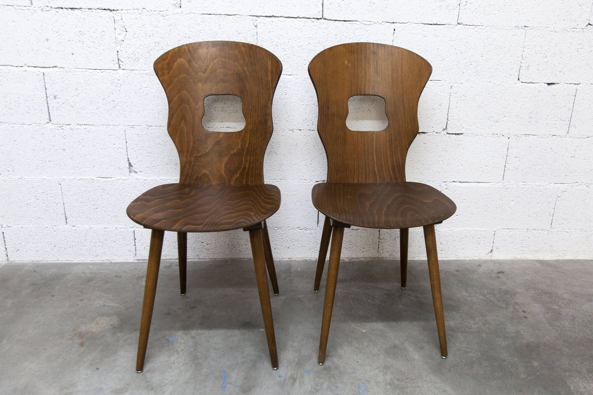 Pair of Baumann chairs model Gentiane 1960
