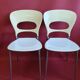 Lot de 4 chaises fonte aluminium et plastique modéle Tonia de Bontempi - Italie, estampillées