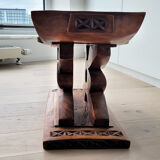 Tabouret ashanti ghanéen 'Wisdom Knot' Afrique