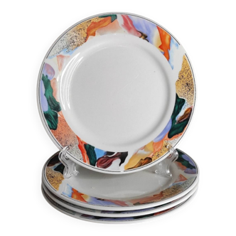 Assiettes à dessert colorés GL