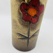 Vase Scheurich forme 517 décor floral par Heinz Siery