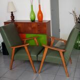 Armchairs Scandinavian 1960 circa