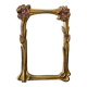 Mirror 1900 art nouveau noodle floral decor gilded wood