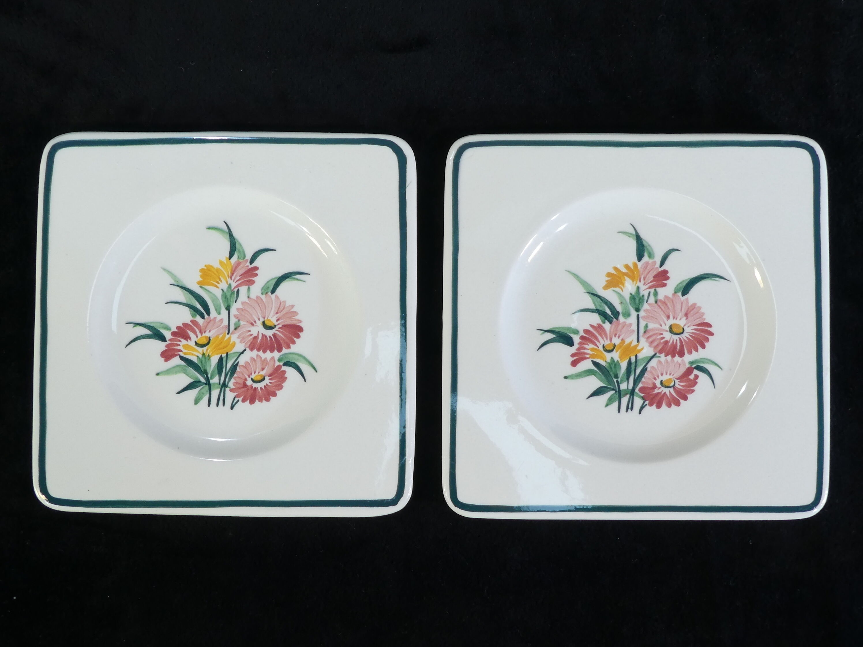 Cake service in faiences by Gien model butterfly