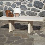 Coffee table in travertine