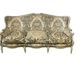 Vintage grey beige baroque armchair/sofa/lounge.