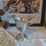 Old silver-plated milk jug