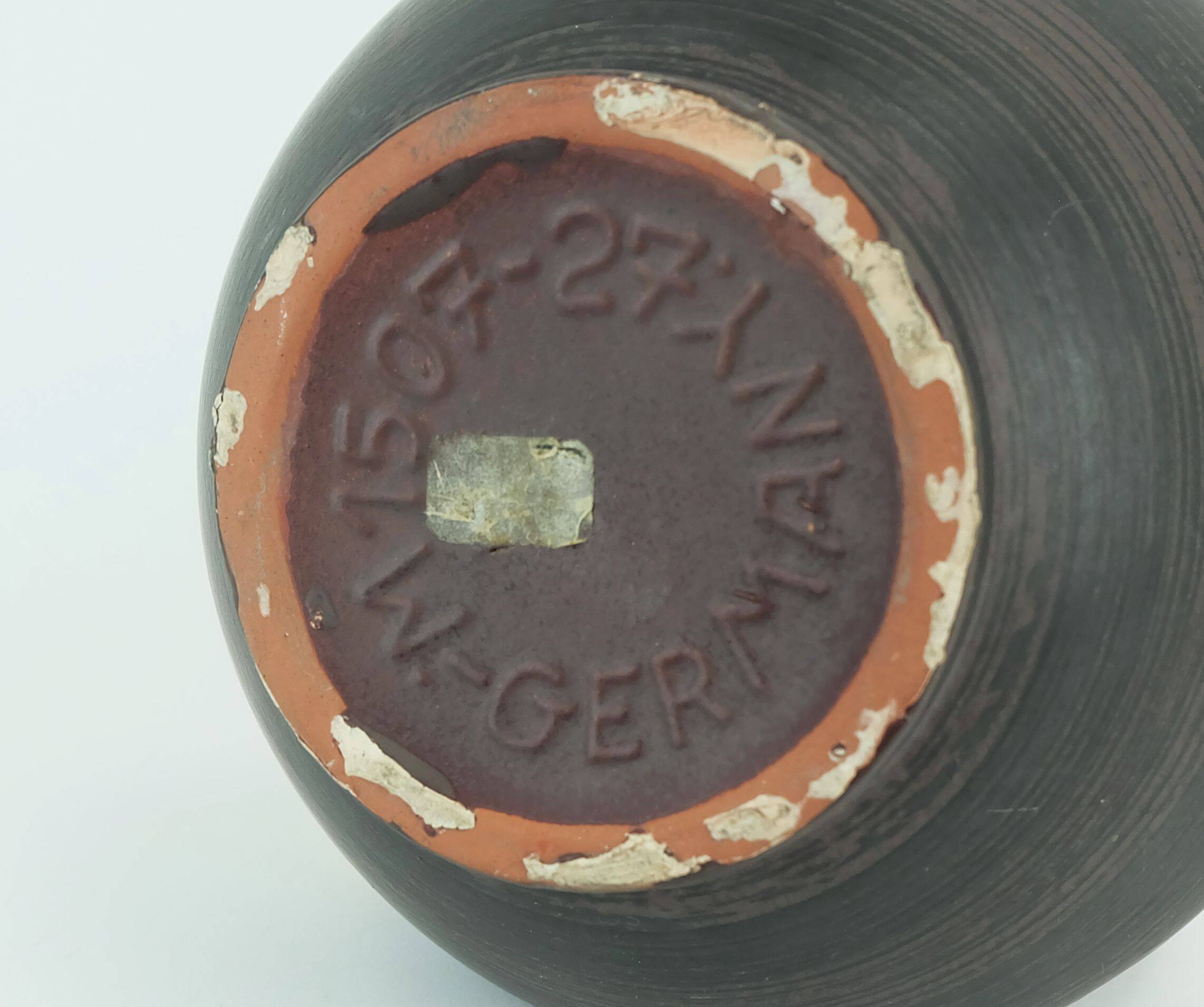 vintage carstens keramik VASE model 1507-27 rare glaze