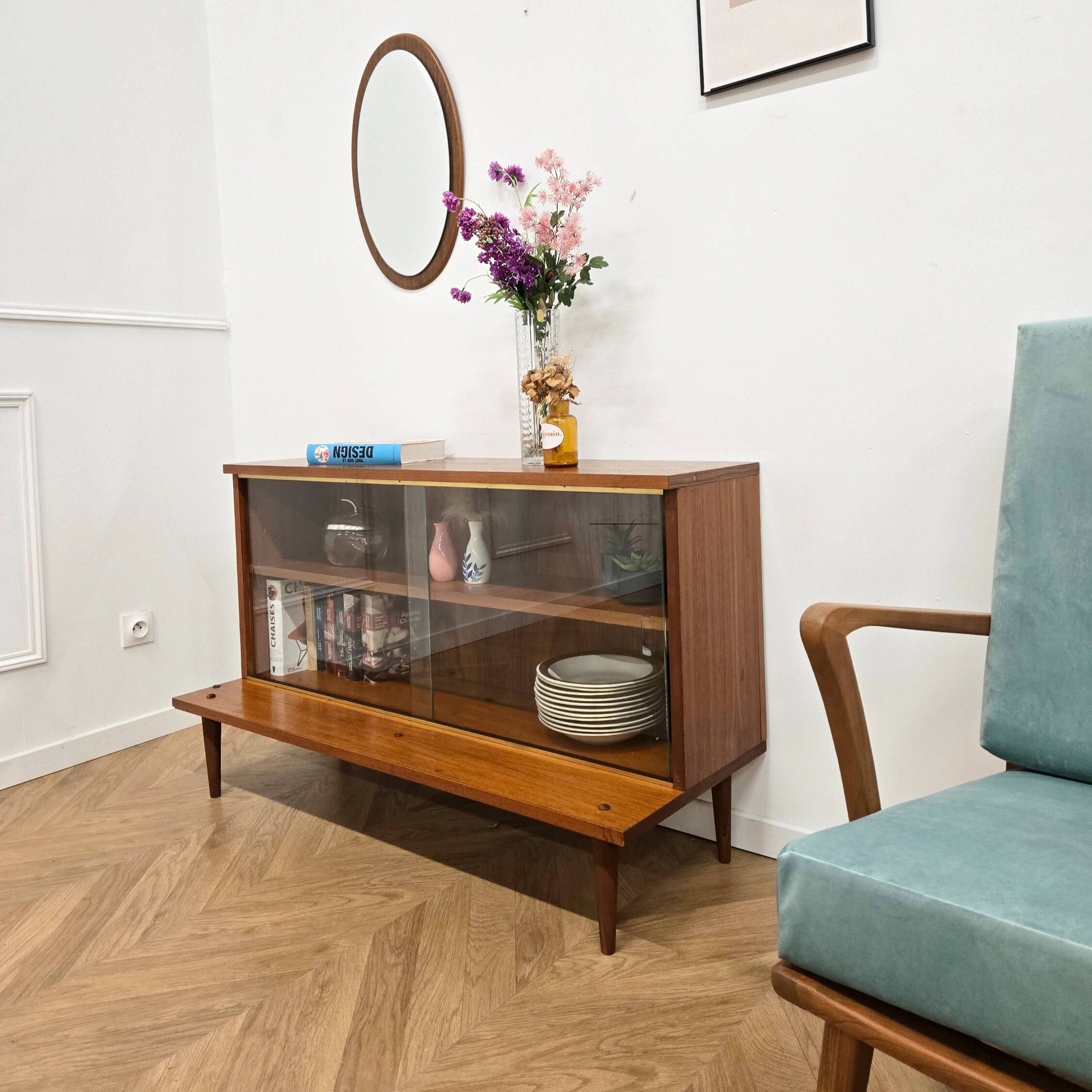 Vintage glass cabinet