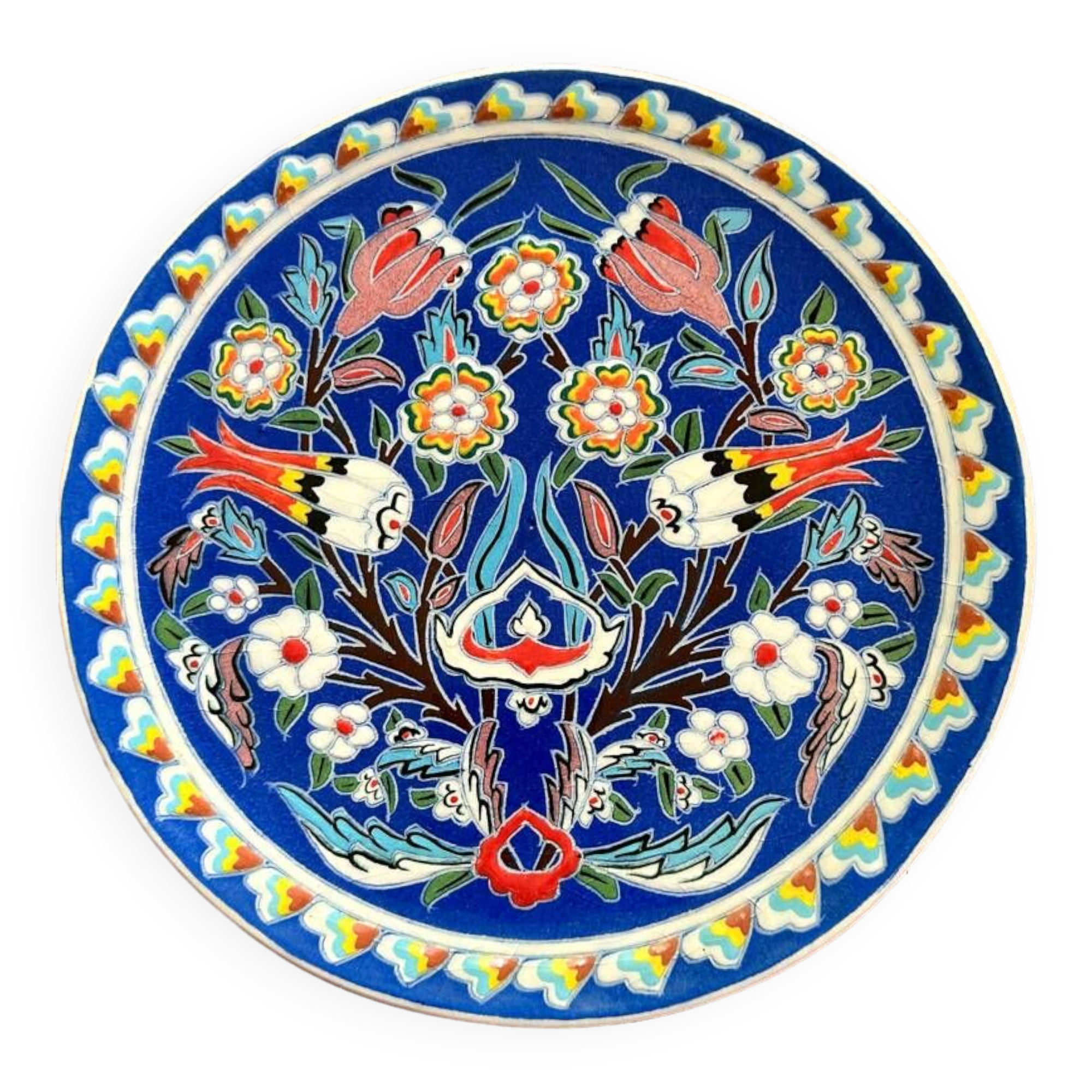 Old enamel plate