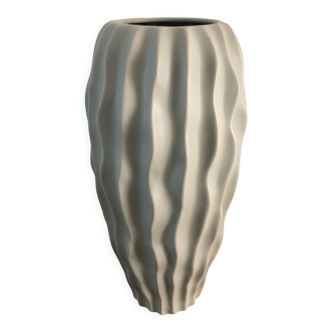 Grey/green ceramic vase