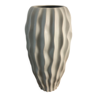 Vase en céramique gris/vert