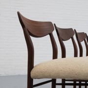 Set of 4 dining chairs by Lübke, 1960s