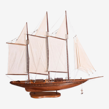 Maquette en bois d’un voilier, seconde moitié du 20ème siècle