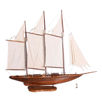 Wooden model of a sailing ship, second half of the 20th century